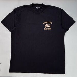 Carhartt WIP Smart Sports Black Graphic T Shirt Size Men’s XL